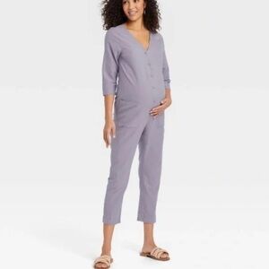 The Nines By Hatch Lavender Jumpsuit Size XS NWT
